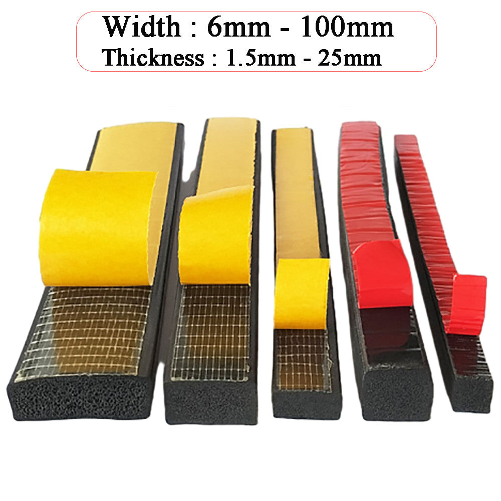 EPDM Self Adhesive Backed Foam Sponge Strip Roll Sheet