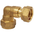 Compression Tap Connector Elbow 15mm x 1/2"