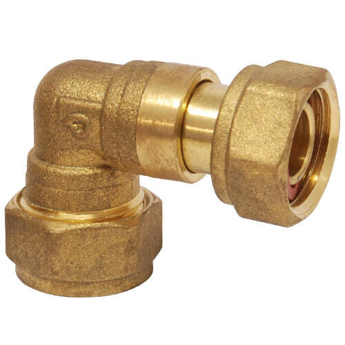 Compression Tap Connector Elbow 15mm x 1/2"