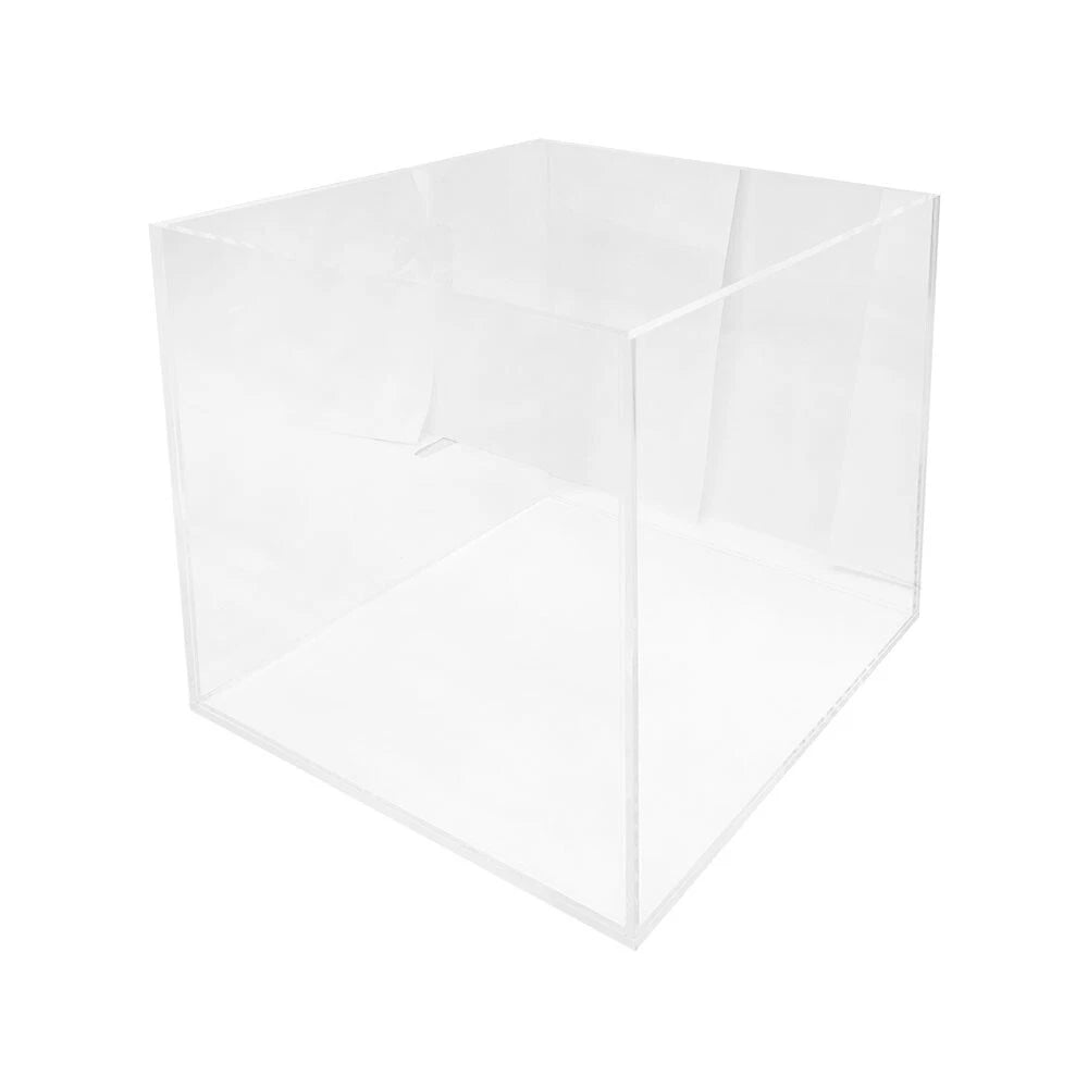 5 Sided Lucite Acrylic Cube Bin Display 10''l X 10''w X 10''h