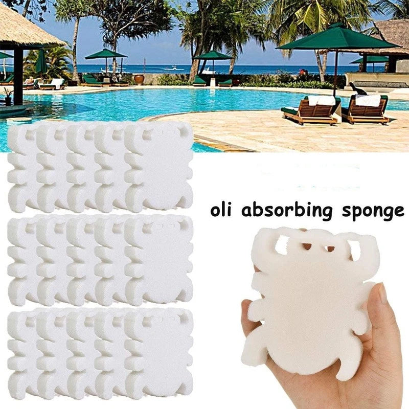 Oil Absorbing Sponge Swimming Pool Hot Tub Spa Dirt Scum Cleaner