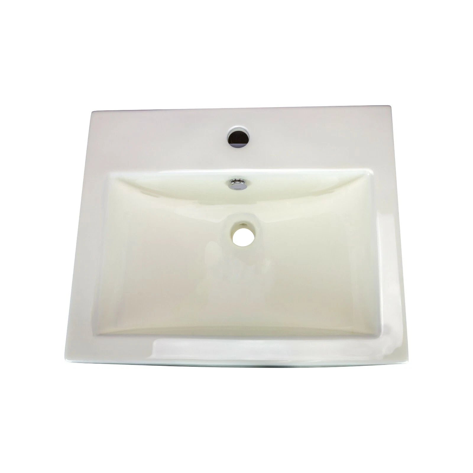 Rok Apron Shaped Vessel Bathroom Vanity Sink 20-1/2" X 16-3/4" Ivory