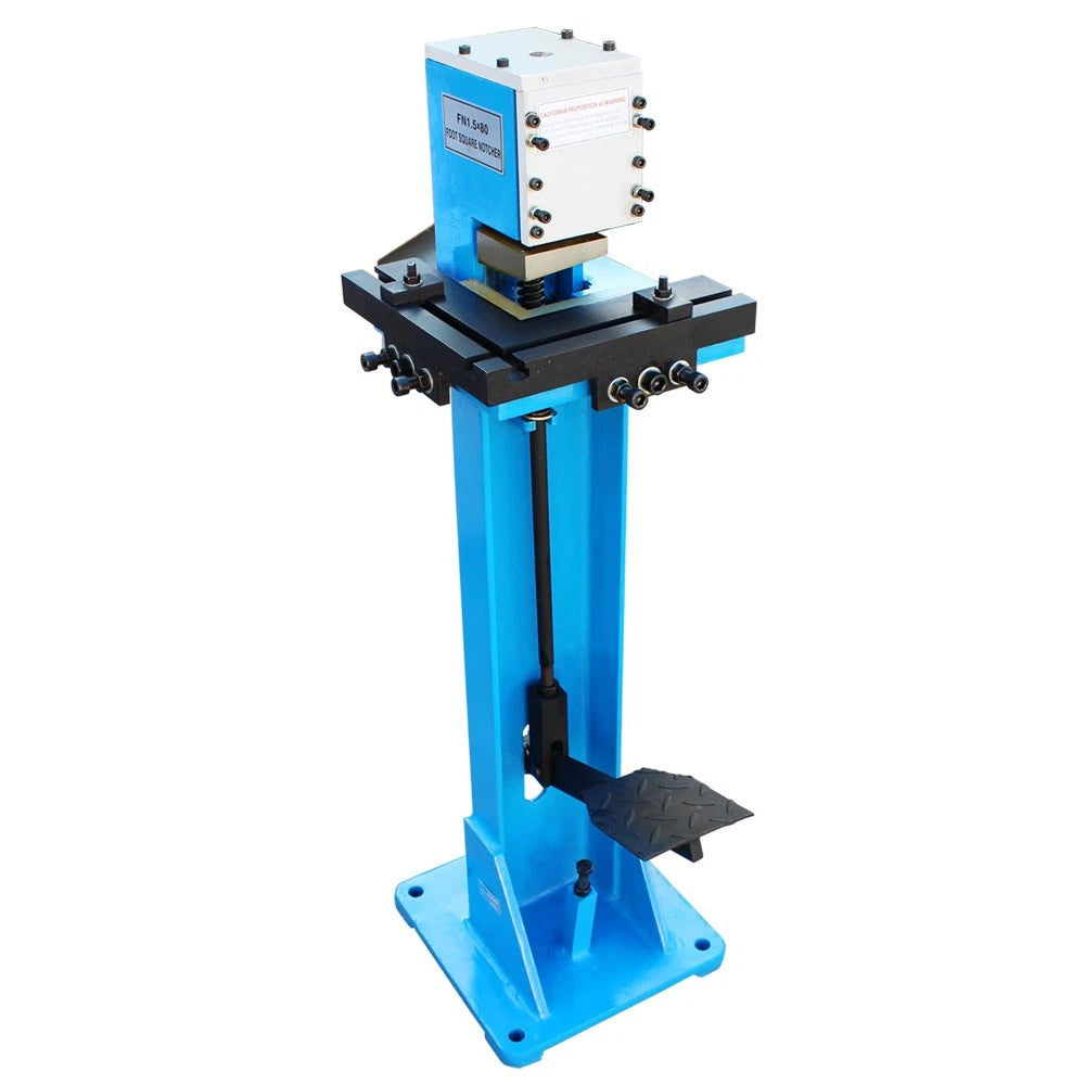 16 Gauge 3 X 3 Inch Foot Operated Notcher Sheet Metal Corner Control