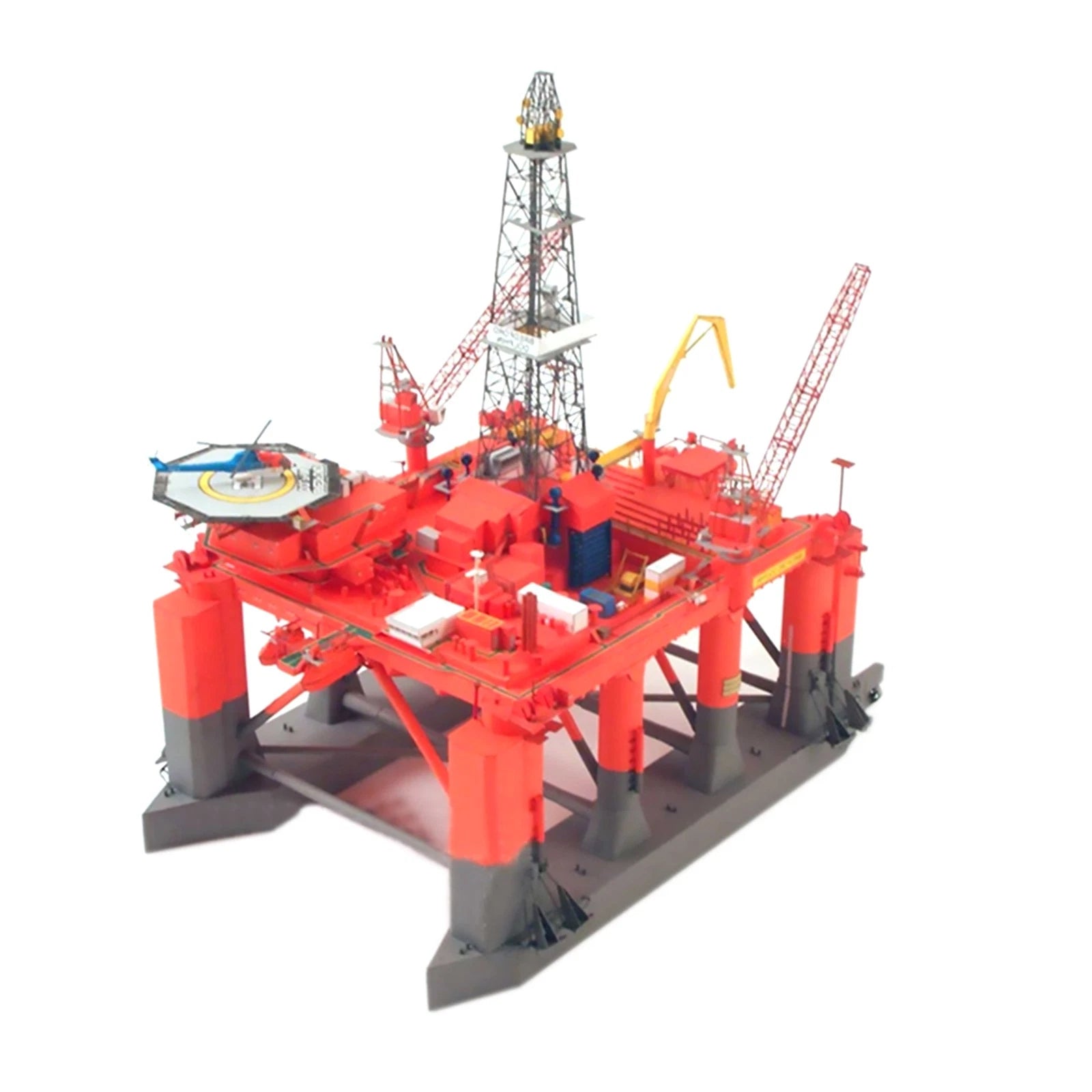Unassembled 1:400 Paper Norwegian Emi-submersibl<wbr/>e Oil Drilling