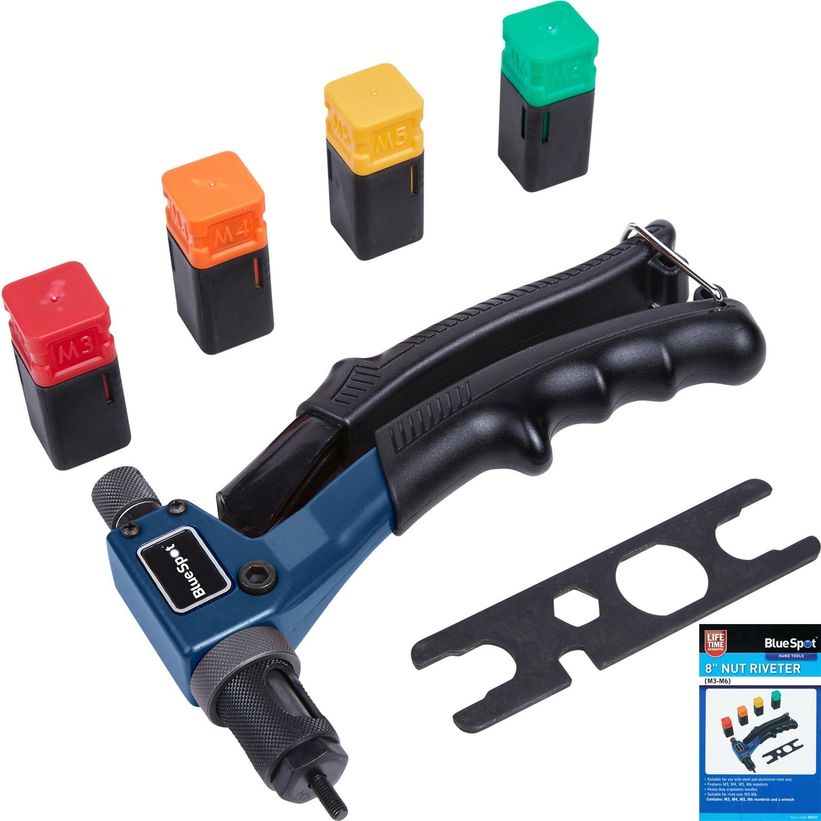 Bluespot Threaded Rivet Nut Setting Tool Riveter Gun Nutsert by BlueSpot