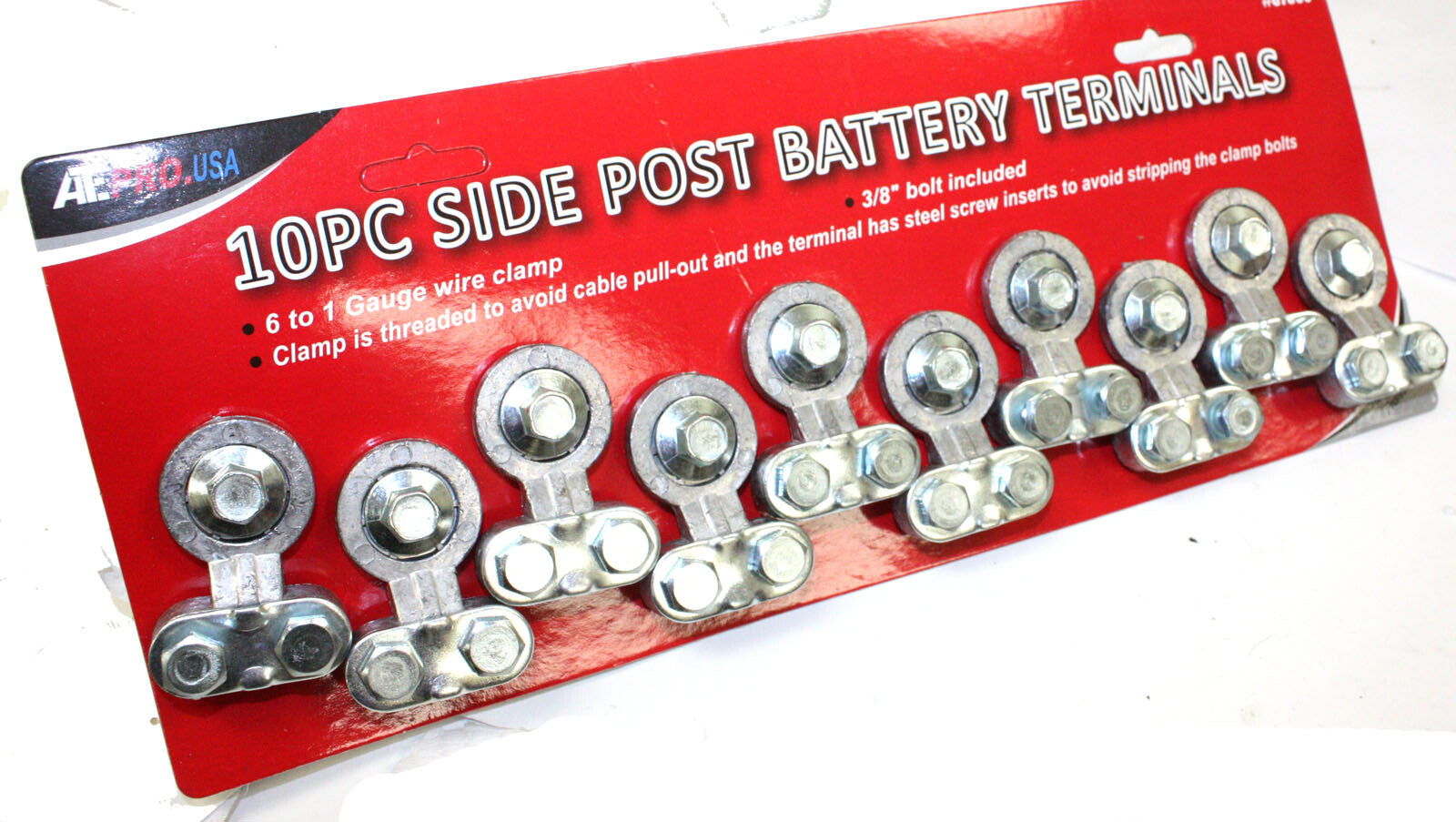 10pc Side Post Auto Truck Battery Terminals 6–1 Gauge by Unbranded
