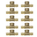 XFITTING 3/4" Pex A Female Tee - 10 Pack