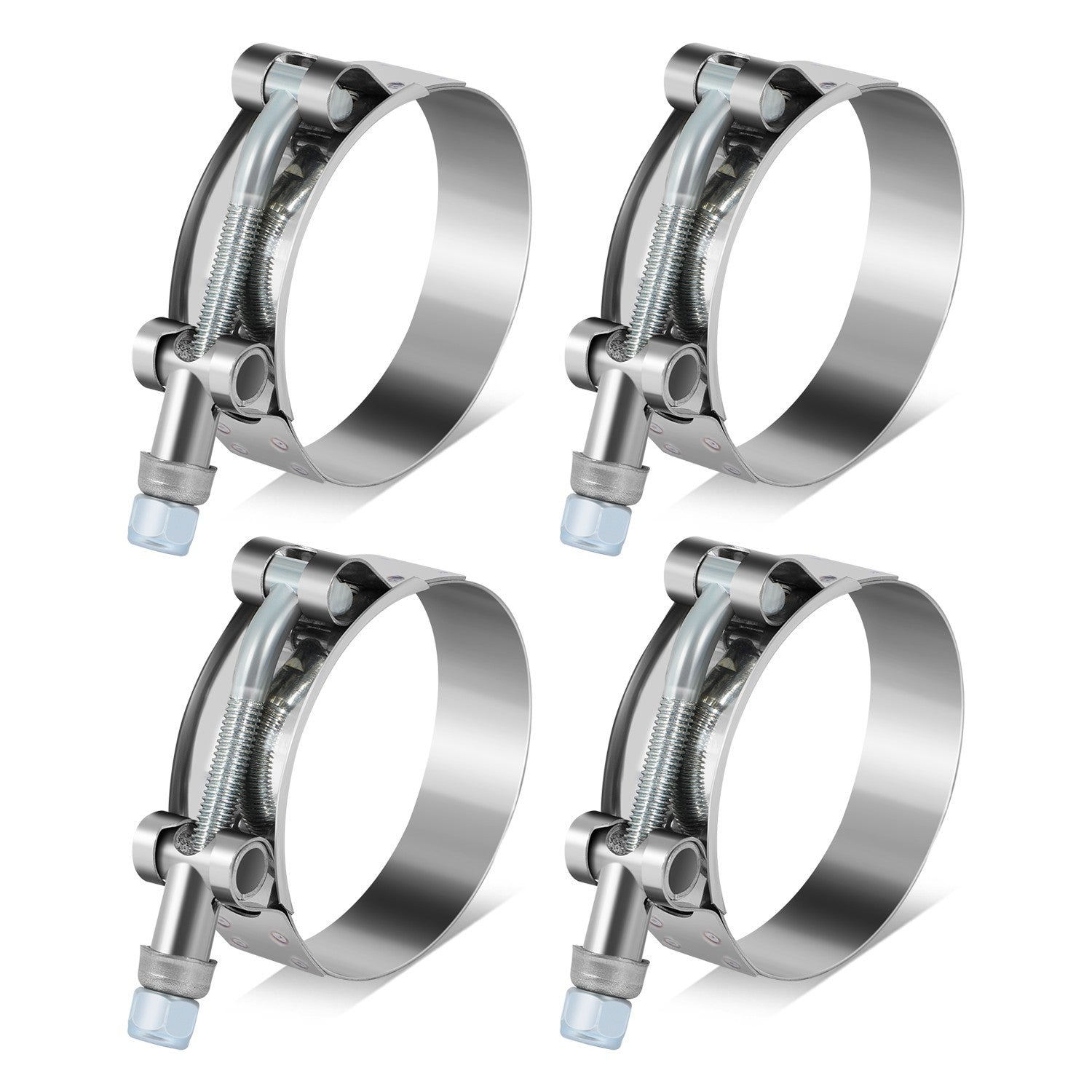 4X 2.25''Stainless TBolt Clamp Intake Turbo Exhaust Intercooler