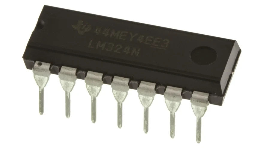 Texas Instruments Lm324n Quad Op Amp Pdip-14 30V 1.2mhz
