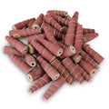 3/8" x 1.5" x 1/8" Aluminum Oxide Abrasive Cartridge Roll, Full Taper - 50 Pack
