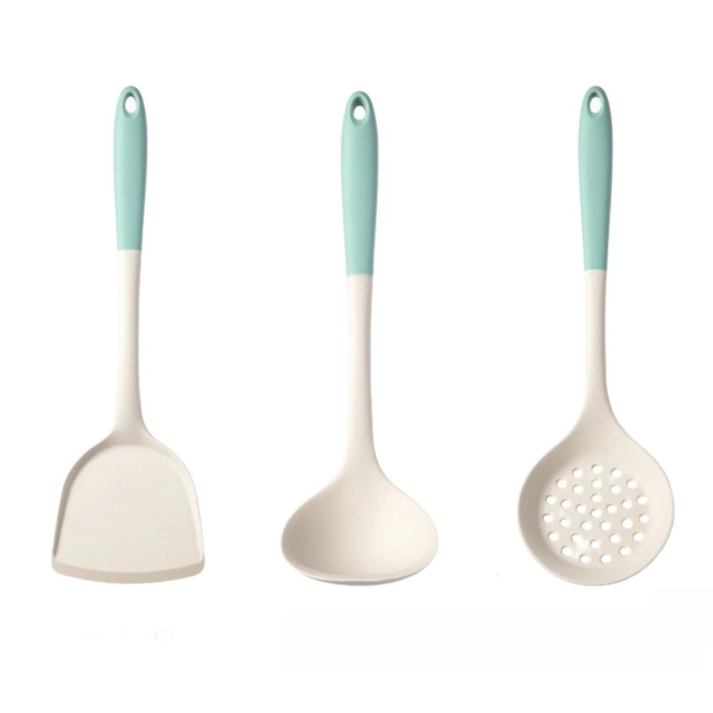 Silicone Spatula And Ladle Set 220c Rated For Nonstick Pots Pans And