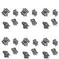 Set Of Chrome Joiner Connector Clamps Gridwall Panel Retail Store