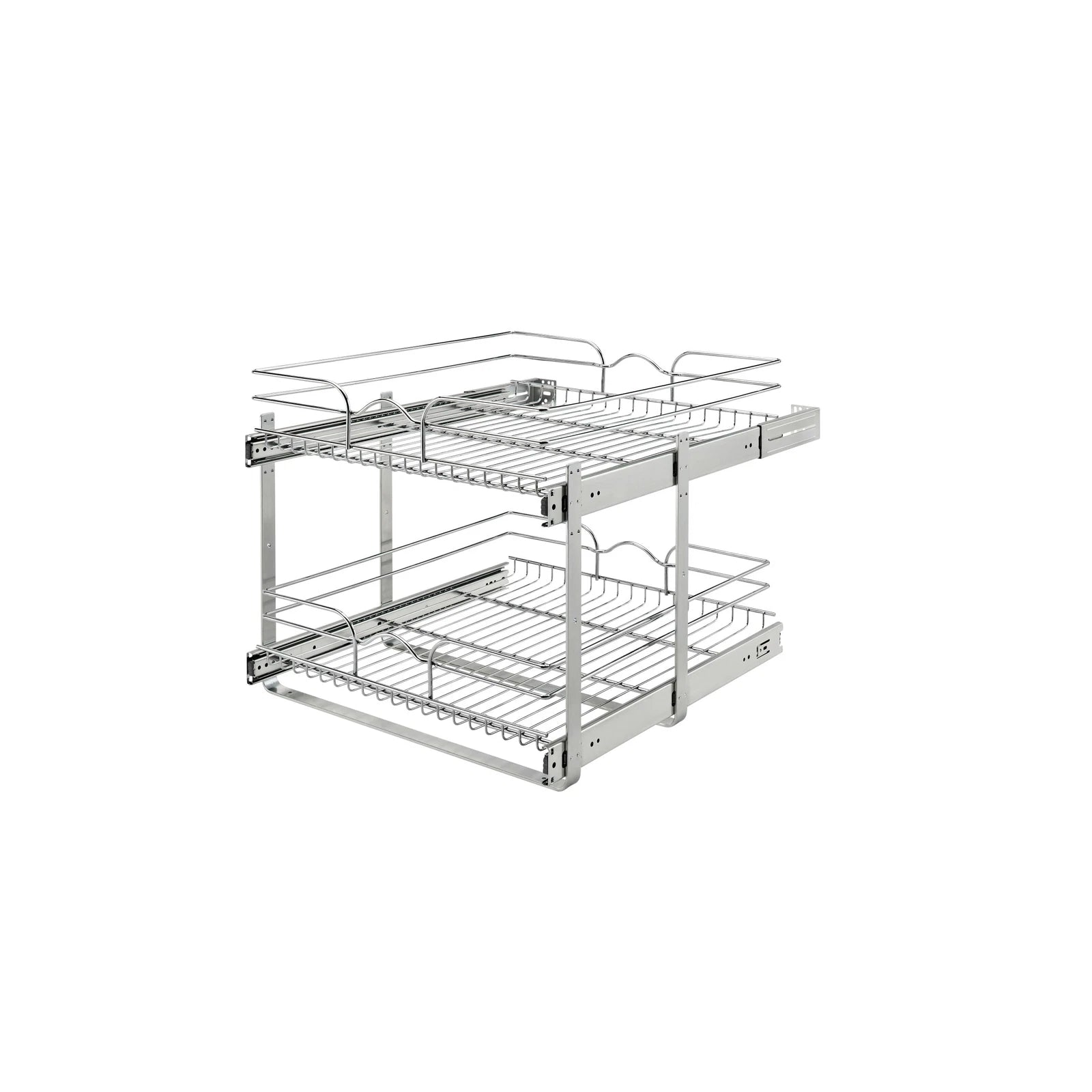 Rev-a-shelf 21" Pullout Wire Basket Organizer Chrome 22" Slides