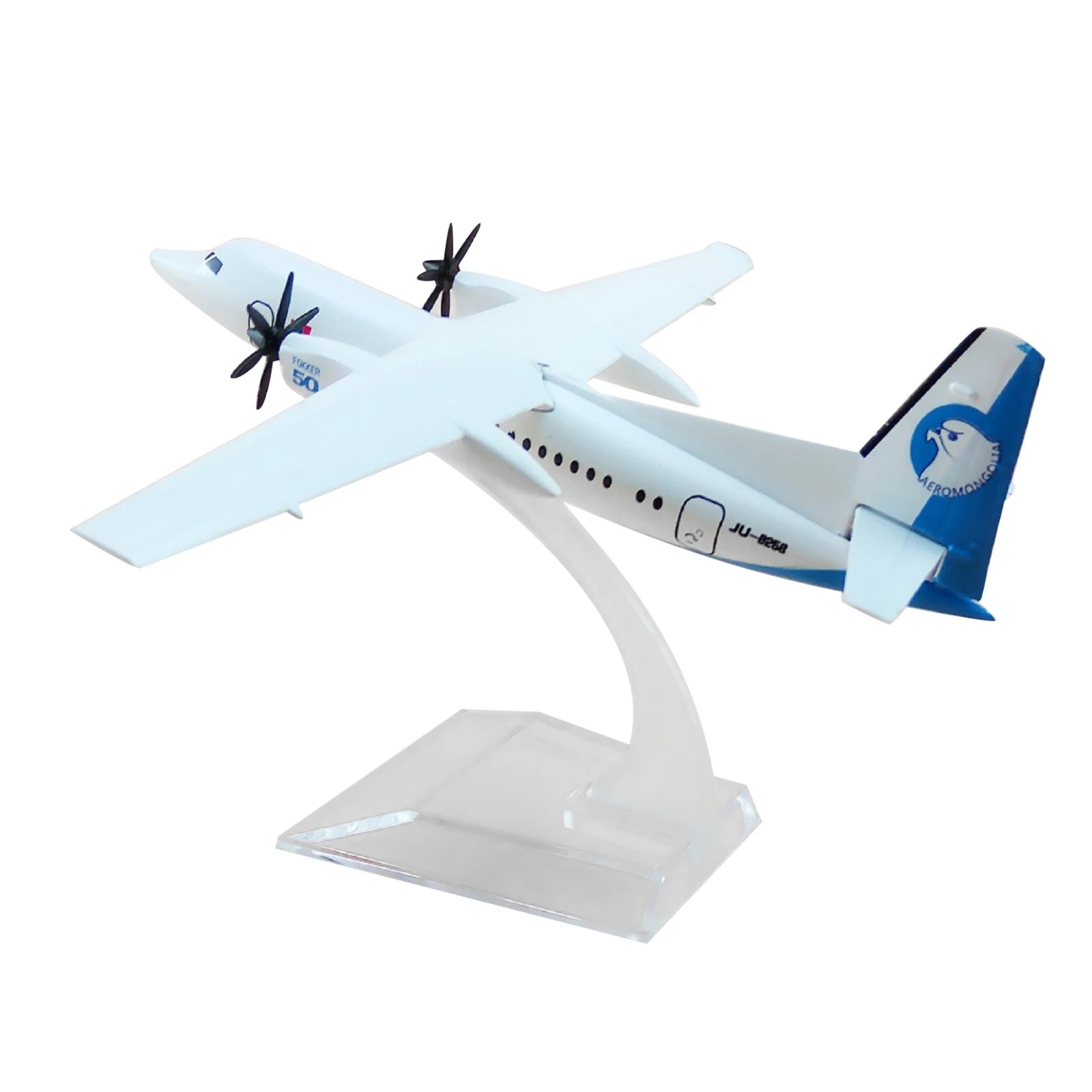 1:400 16cm Aircraft Mongolia Fokker 50 Fk-50 Alloy Diecast Plane