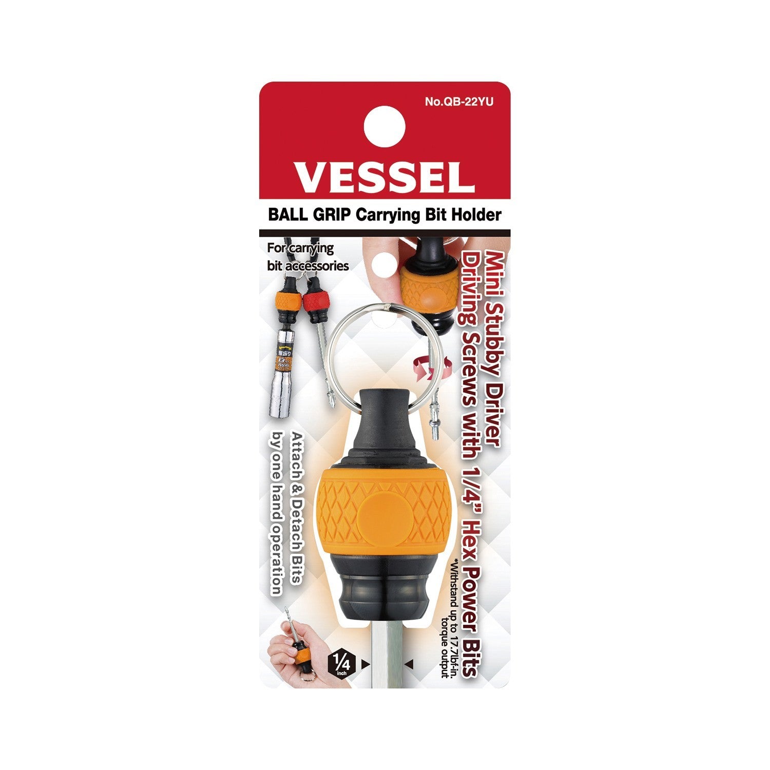 Vessel Ball Grip Carrying Bit Holder