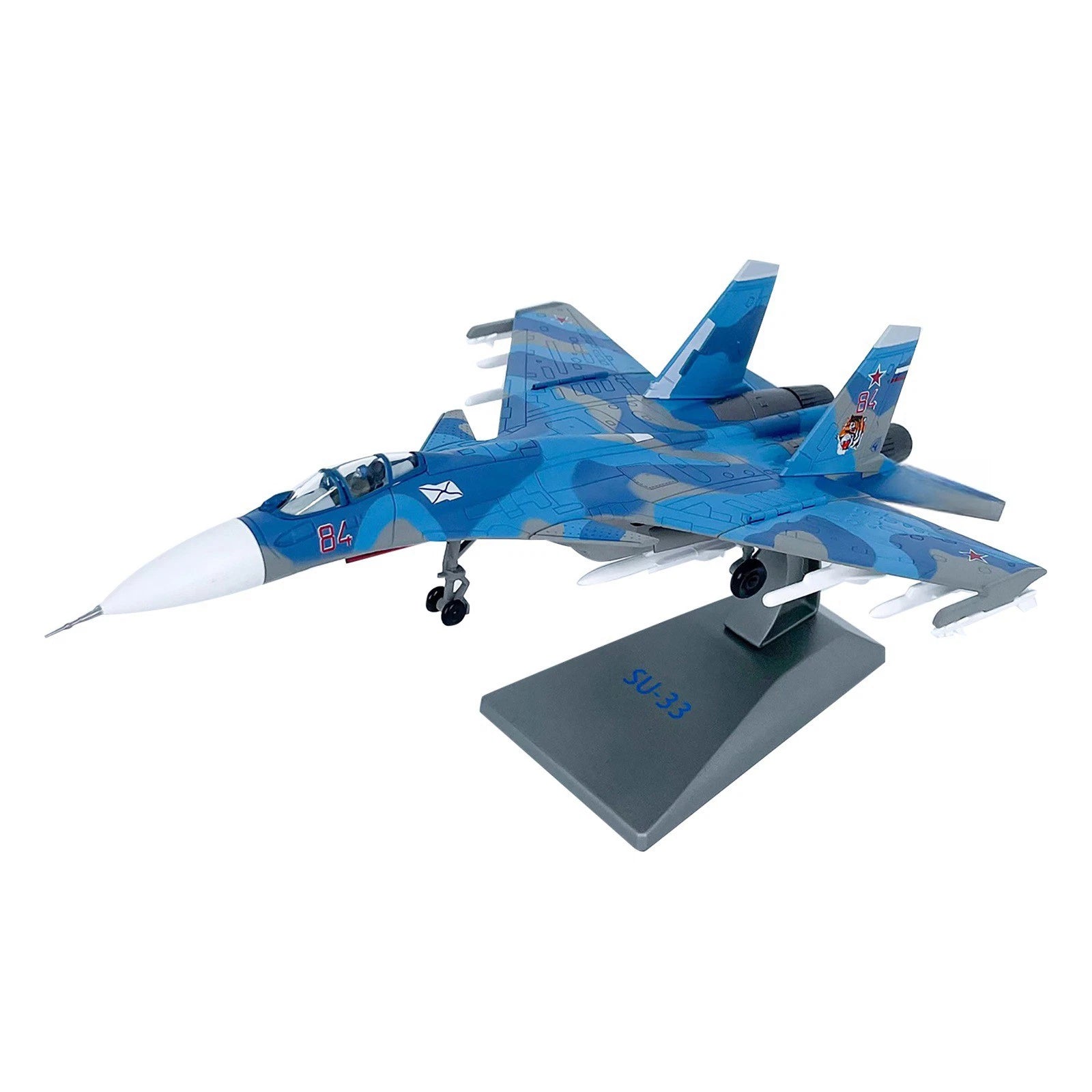 1/100 Scale Diecast Alloy Russian Navy Su-33 Fighter Model With