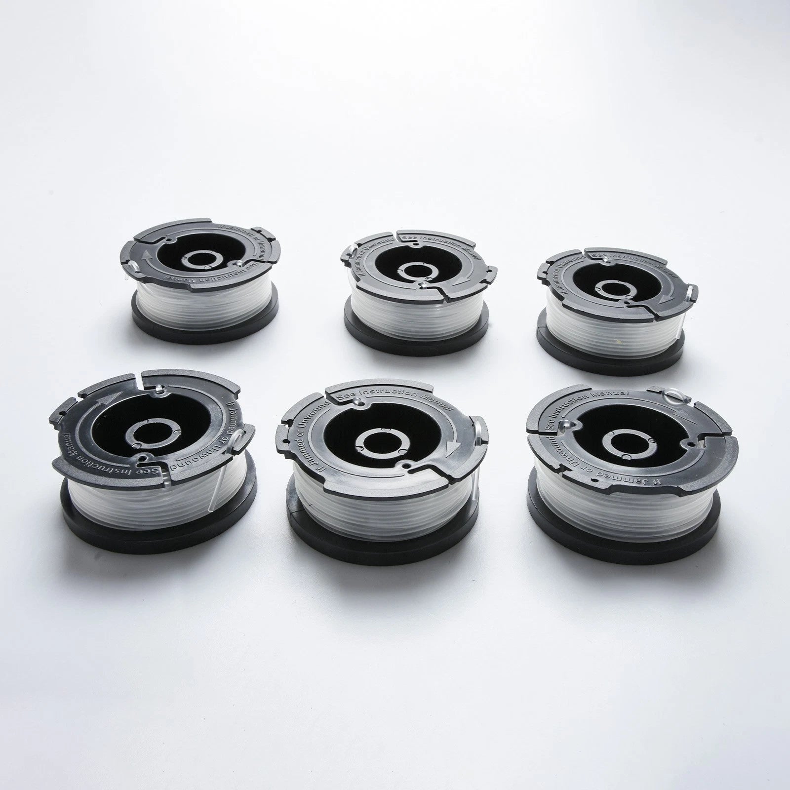 6 Pack Af-100-3zp Replacement Spool For Black Decker String Trimmer