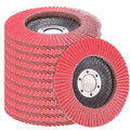 4-1/2"x7/8" Ceramic Flap Discs Sanding Grinding wheel 40 60 80 120