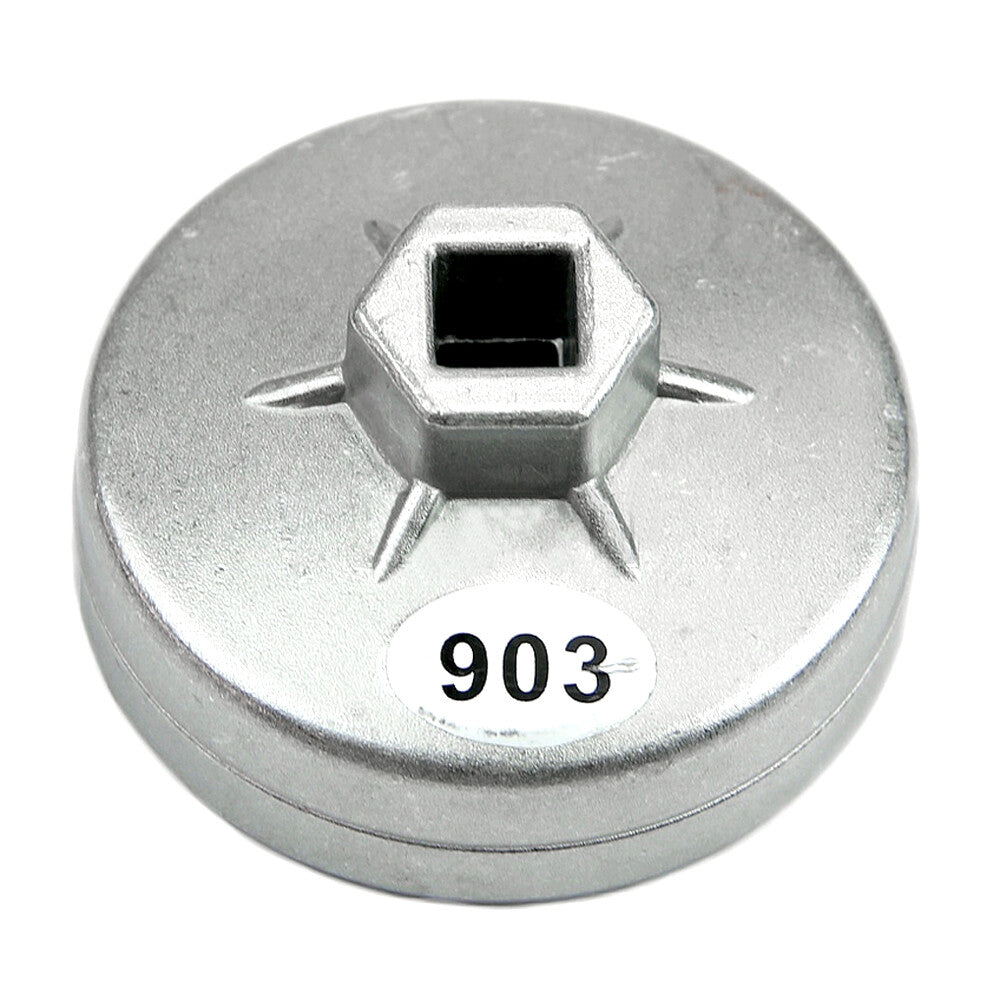 1x Universal 74mm 14 Flute Aluminum Oil Filter Wrench by Unbranded