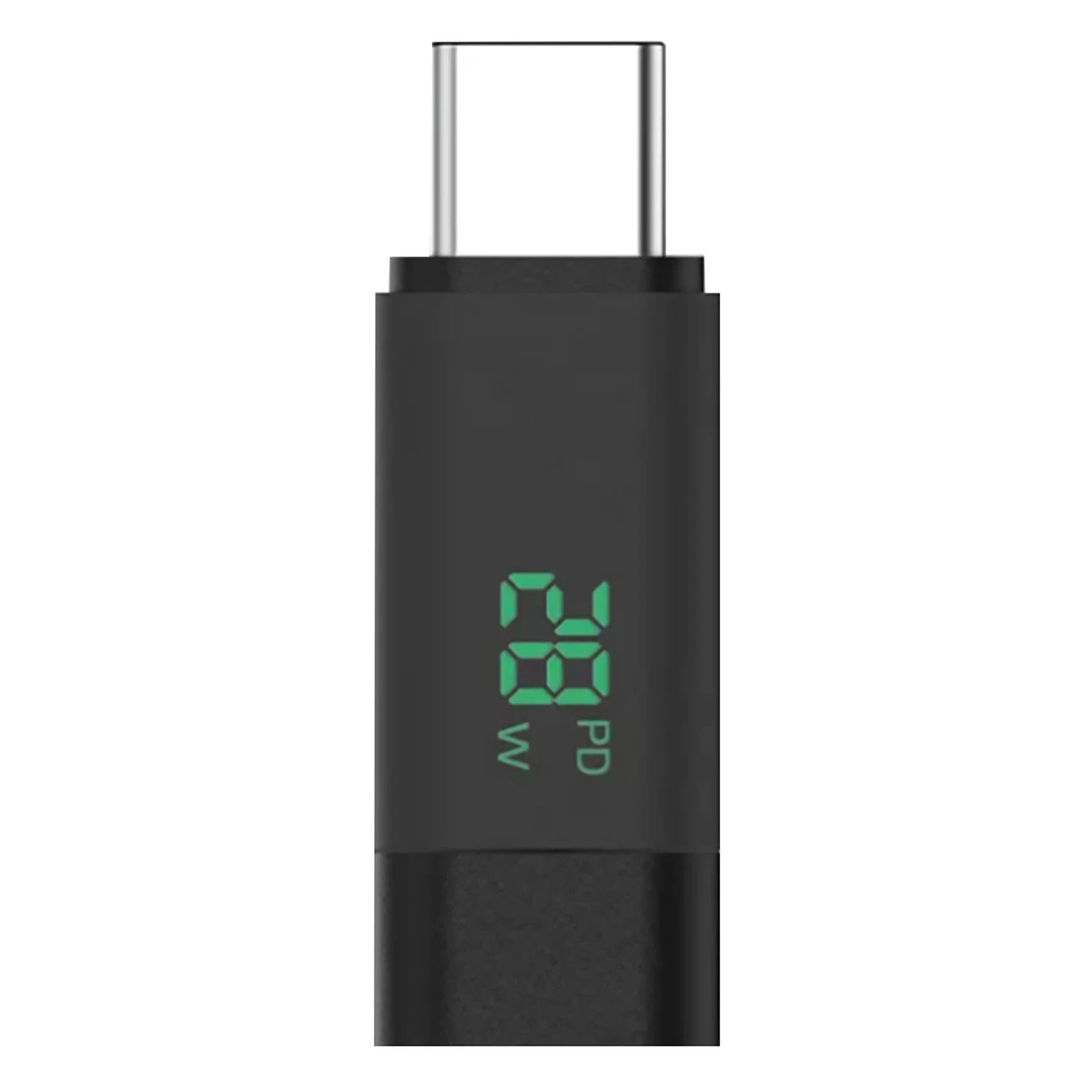 Type C Male To Type C Female Digital Display Adapter Charging Cable