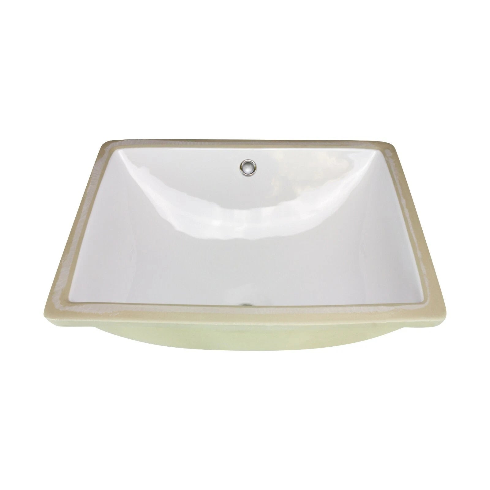 Cenote Rectangular Undermount Bathroom Sink 20-1/4" X 15-1/4" White