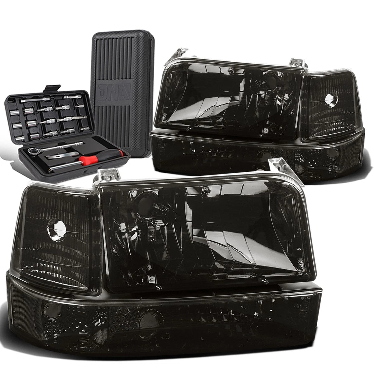 For 1992-1996 Ford F150/f250/f350 Smoked Clear | Built Supply Co