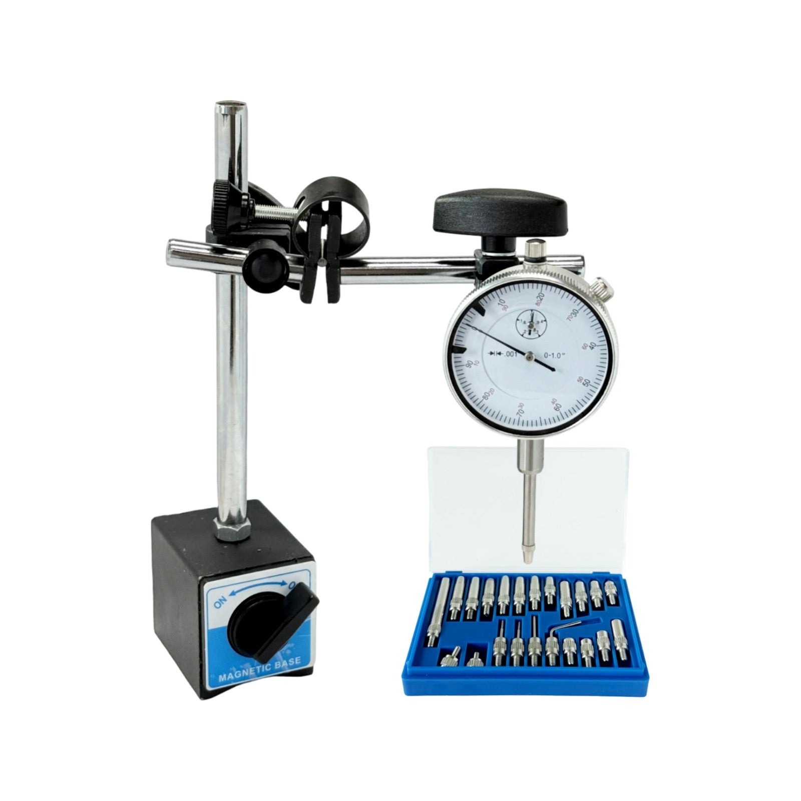 Magnetic Base Holder 135 lbs Pull Force Fine Adjust + 1" Dial