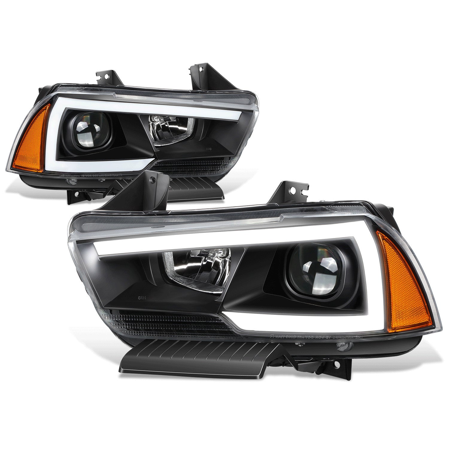 For 2011-2014 Dodge Charger LED DRL+Turn Signal Projector Headlight