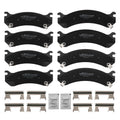 8x Front Rear Brake Ceramic Pads for GMC Sierra 3500 HD 2007-10/ 2500 HD 2001-10