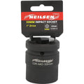 Neilsen 1" Drive Standard Shallow Square Metric Single Impact Socket