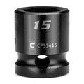 Capri Tools Stubby Impact Socket, 1/2 In. Drive, 6-point, Metric 10
