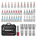 Arrow 48-piece 1/4" Screwdriver Bit & Socket Set S2 Steel W/magnetic