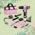 Pink Tool Kit 12V Cordless Drill Driver Set Hand | Built Supply Co