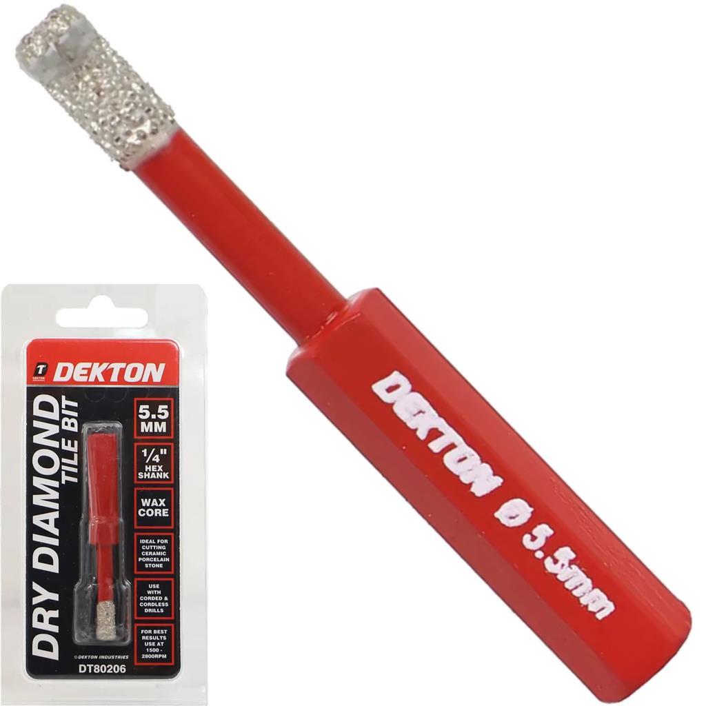 Dekton 5.5mm Brazed Diamond Hole Drill Bit