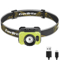 Everbrite Rechargeable Zoomable 600 Lumen Headlamp 4 Modes Headlight