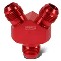 10-An Male Flare Y-Block Splitter Adapter-2x 10an Red Anodize Aluminum