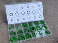 Green Rubber Hnbr O Ring Assortment Kit 18 Sizes Metric Sealing Gasket