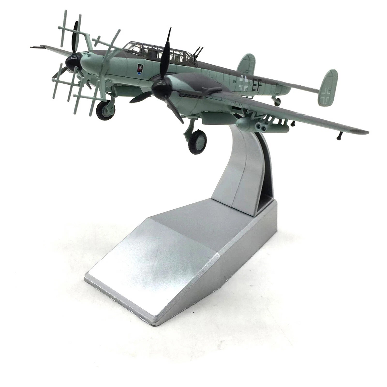 Wwii German Bf-110 G-4 Night Fighter Plane Model 1:100 Alloy Military