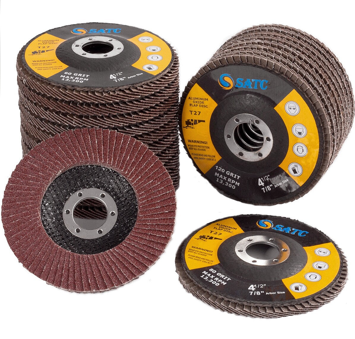 60PCS 40 Grit 4-1/2" Flap Sanding Disc by Unbranded
