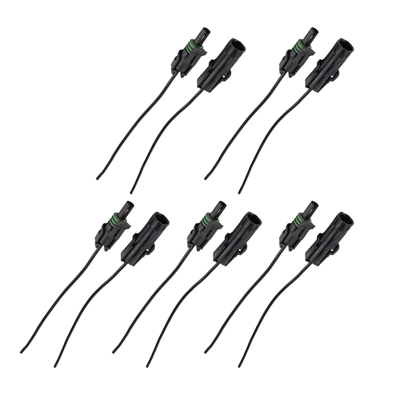 10pack Ols 1-wire Weather Pack Assembled Connector Kit Parts W/ 6" 16