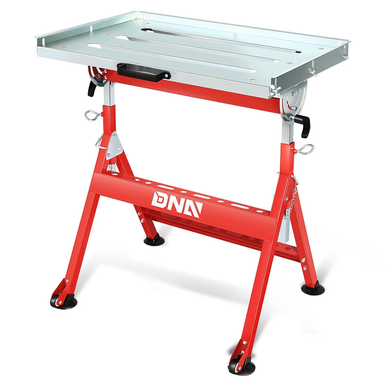 Red 400 Lbs Zinc Plated Carbon Steel Workbench | Built Supply Co