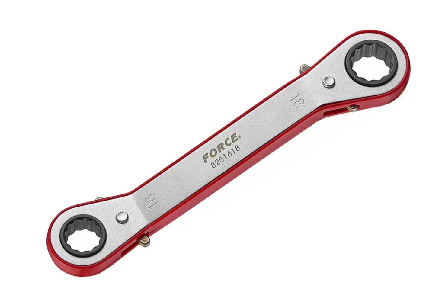 Force 15º Offset Bowed Double Ratchet Ring Spanner Gear Wrench