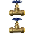 2 Piece XFITTING 3/4" Push Fit Gate Valve with Drain an