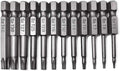12pc Tamper Proof Star Impact Driver Bit Set by Unbranded