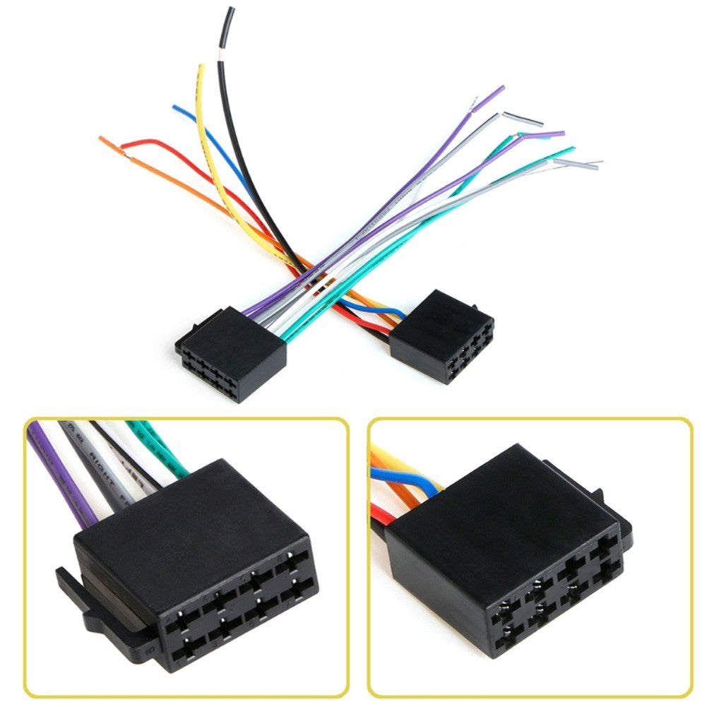 Easy Installation Car Radio Wiring Harness Adapter with Labeled Function WiresOp