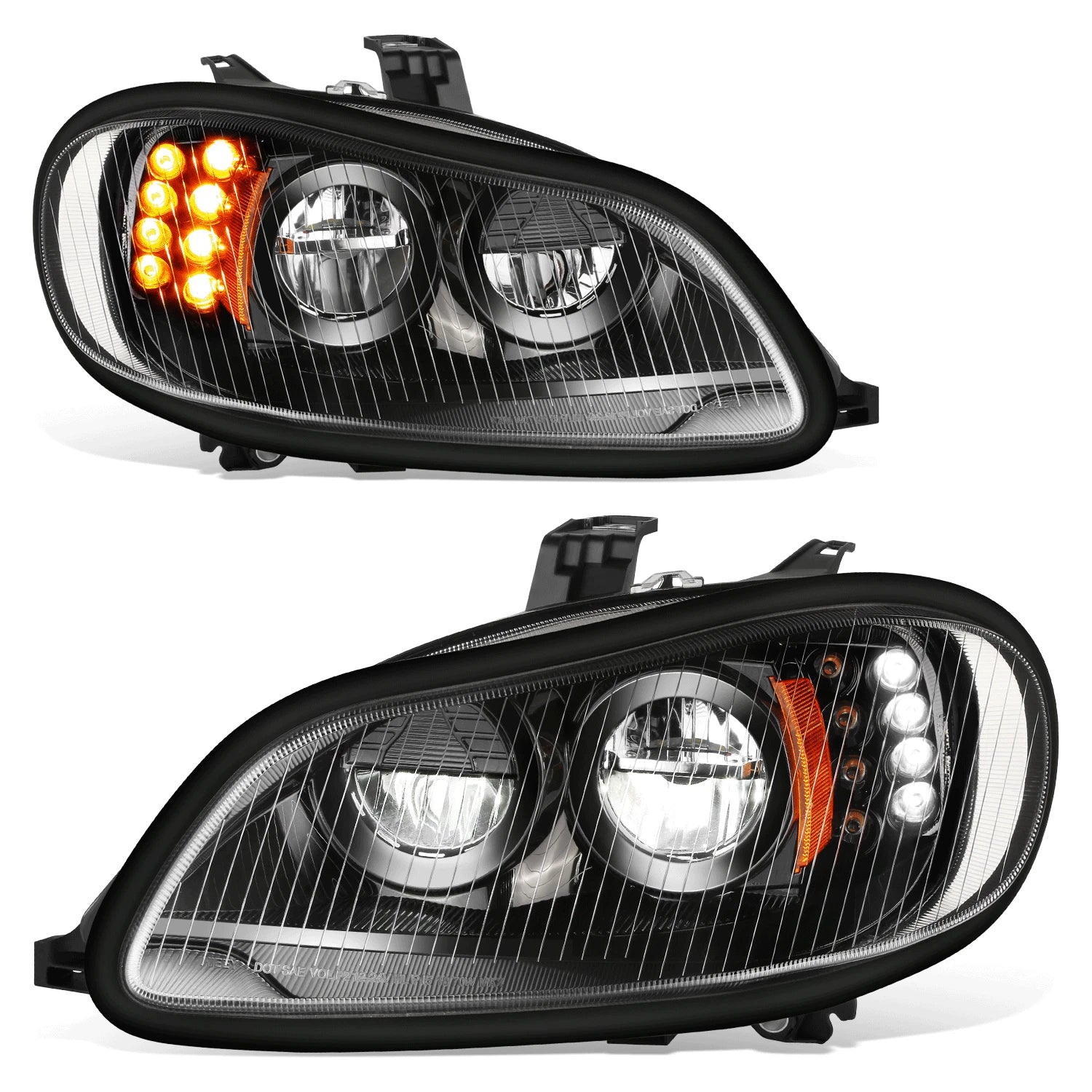 Fit 03-18 Freightliner M2 106 112 Full Led Black | Built Supply Co