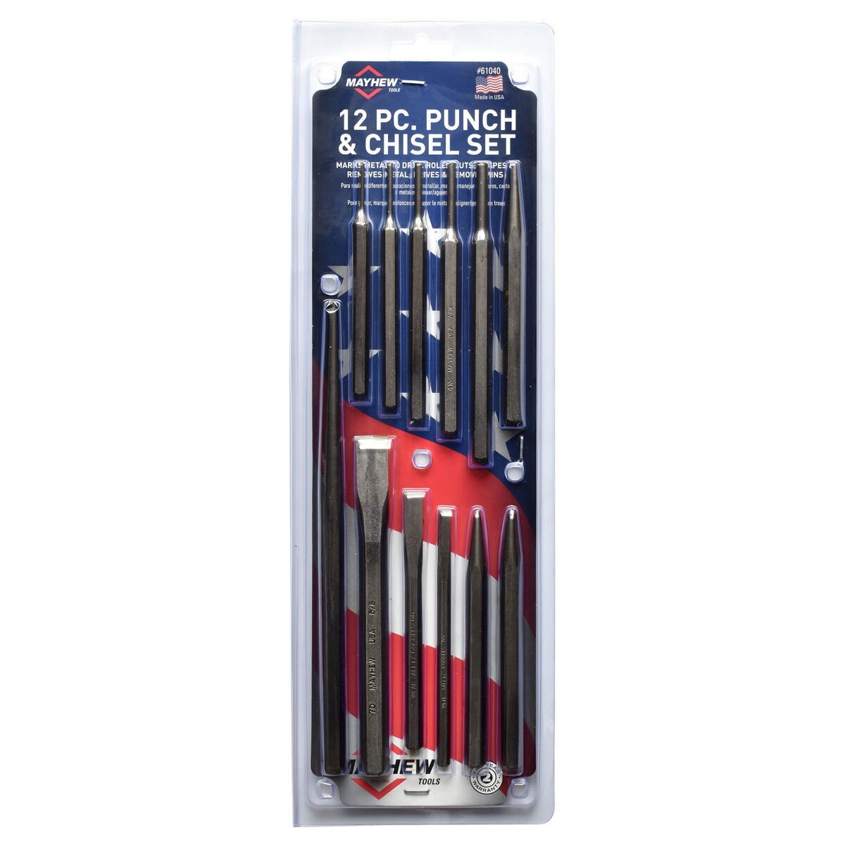 Mayhew 12pc Punch & Chisel Set