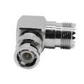 Bnc Male Jack To Uhf So239 Female Plug Right Angle Rf Coax Connector