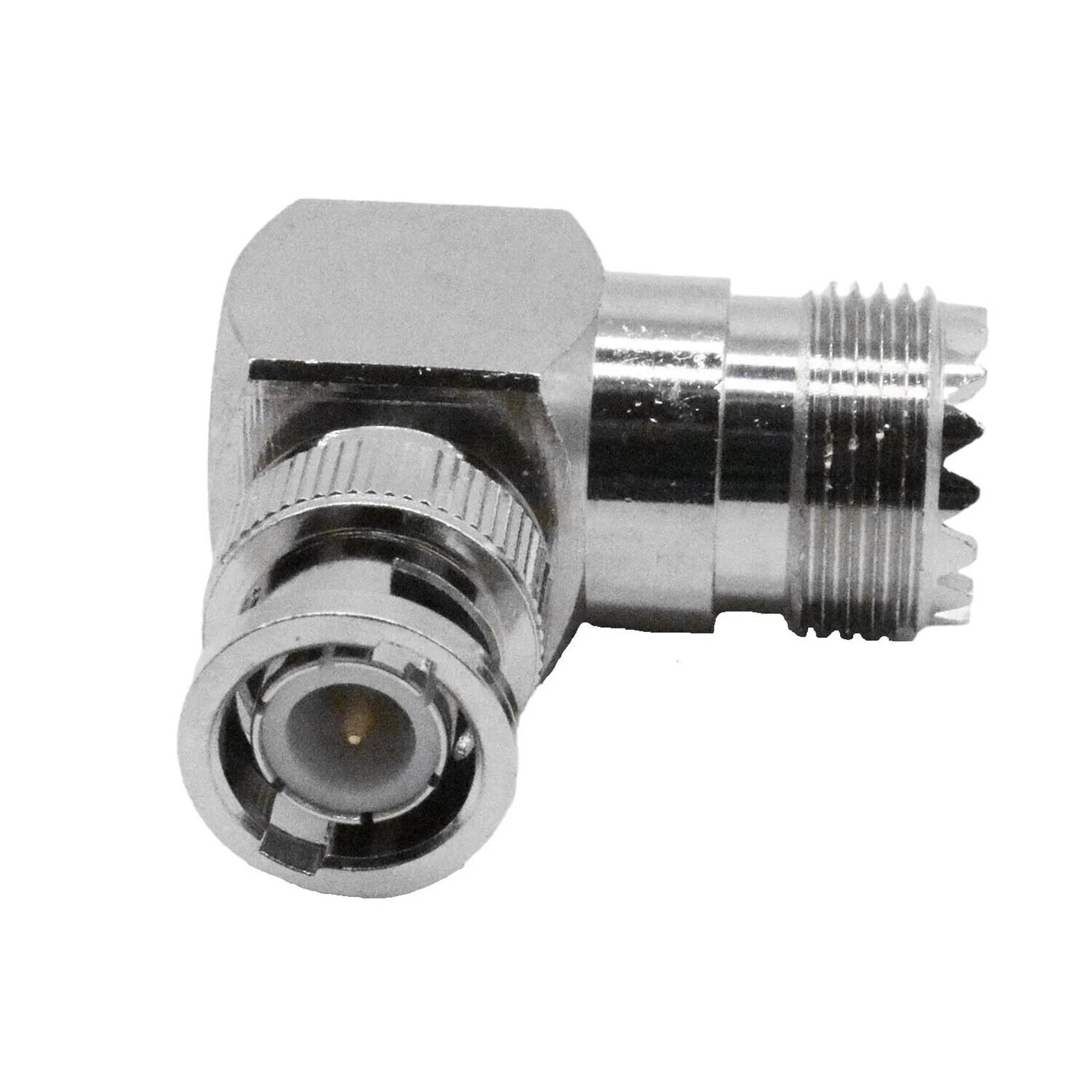 Bnc Male Jack To Uhf So239 Female Plug Right Angle Rf Coax Connector