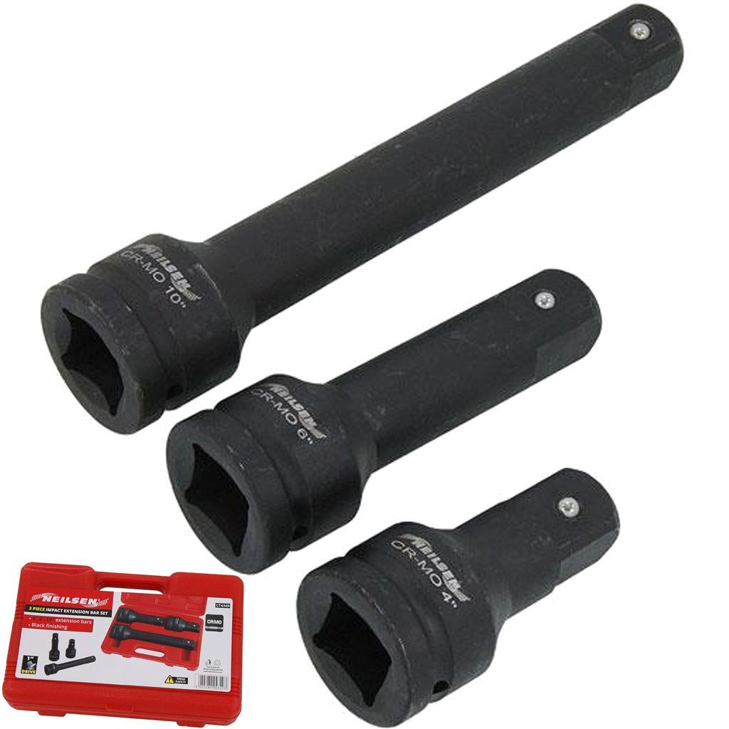 Neilsen 1" Socket Impact Extension Bar Set 4" 6" | Built Supply Co